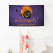 Laten we spooky Halloween verjaardagsfeestje krijg Spandoek (Insitu)