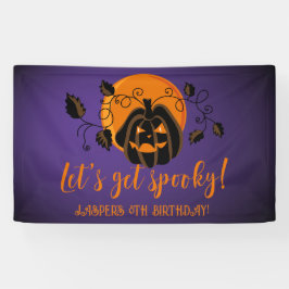 Laten we spooky Halloween verjaardagsfeestje krijg Spandoek