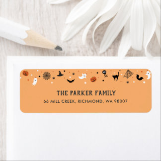 Laten we spooky Halloween verjaardagsfeestje Sinaa Etiket