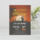 Laten we Spooky pakken! Bedankkaart (Staand voorkant)