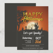 Laten we Spooky pakken! Bedankkaart (Voorkant / Achterkant)