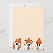 Laten we Spooky Pumpkin Ghost Halloween Party krij Kaart (Achterkant)