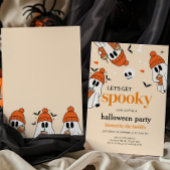 Laten we Spooky Pumpkin Ghost Halloween Party krij Kaart