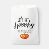 Laten we Spooky Pumpkin Halloween pakken Bedankzakje (Voorkant)