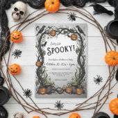 Laten we Spooky Pumpkin & Vines Halloween Party kr Kaart