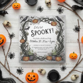 Laten we Spooky Pumpkins & Vines Halloween Party k Kaart