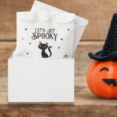 Laten we Spooky Retro Cat Gothic Typography krijge Bedankzakje