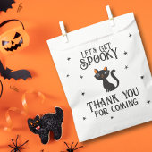 Laten we Spooky Retro Cat Gothic Typography krijge Bedankzakje