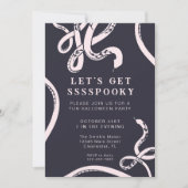 Laten we spooky Snake Halloween Party krijgen Kaart (Voorkant)