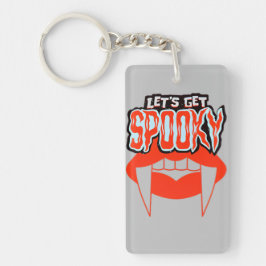Laten we Spooky Vampire Fangs Halloween Design kri Sleutelhanger