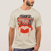 Laten we Spooky Vampire Fangs Halloween Design kri T-shirt (Voorkant)