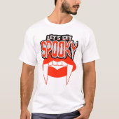 Laten we Spooky Vampire Fangs Halloween Design kri T-shirt (Voorkant)