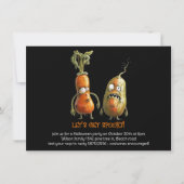 LATEN WE SPOOKY WORDEN! Black Halloween Kaart (Voorkant)