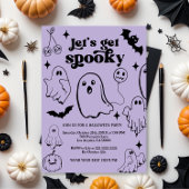 Laten we Spooky worden, Halloween feest Kaart