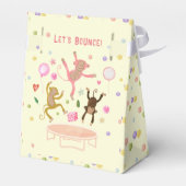 Laten we springen apen kinderen verjaardag bedankdoosjes (Achterkant)