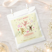 Laten we springen apen kinderen verjaardag bedankzakje (Geknipt)