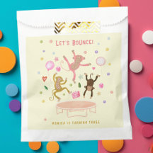 Laten we springen apen kinderen verjaardag