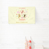 Laten we springen apen kinderen verjaardag spandoek (Insitu)