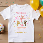 Laten we springen apen kinderen verjaardag t-shirt