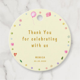 Laten we springen apen verjaardag dank u bedankjes labels