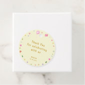 Laten we springen apen verjaardag dank u bedankjes labels (In situ)