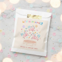 Laten we springen eenhoorns kinderen verjaardag