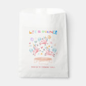 Laten we springen eenhoorns kinderen verjaardag bedankzakje (Voorkant)