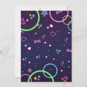 Laten we springen en gloeien verjaardagsfeestje kaart (Achterkant)