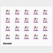 Laten we springen Jacks Jax Ronde Sticker (Vel)