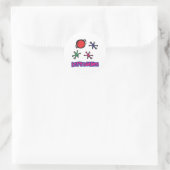 Laten we springen Jacks Jax Ronde Sticker (Tas)