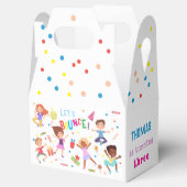 Laten we springen park kinderen verjaardag bounce bedankdoosjes (Geopend)