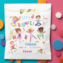 Laten we springen park kinderen verjaardag bounce