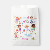 Laten we springen park kinderen verjaardag bounce bedankzakje (Voorkant)