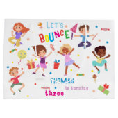 Laten we springen park kinderen verjaardag bounce groot cadeauzakje (Achterkant)