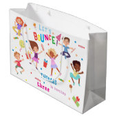 Laten we springen park kinderen verjaardag bounce groot cadeauzakje (Achterkant Gekanteld)