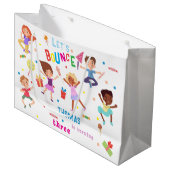 Laten we springen park kinderen verjaardag bounce groot cadeauzakje (Voorkant Gekanteld)