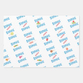 Laten we springen park kinderen verjaardag bounce inpakpapier vel (Voorkant 3)