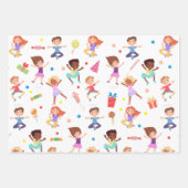 Laten we springen park kinderen verjaardag bounce inpakpapier vel (Voorkant 2)