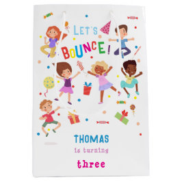 Laten we springen park kinderen verjaardag bounce medium cadeauzakje