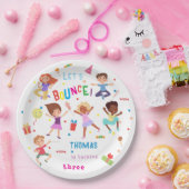 Laten we springen park kinderen verjaardag bounce papieren bordje (Feest)