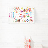 Laten we springen park kinderen verjaardag bounce spandoek (Insitu)