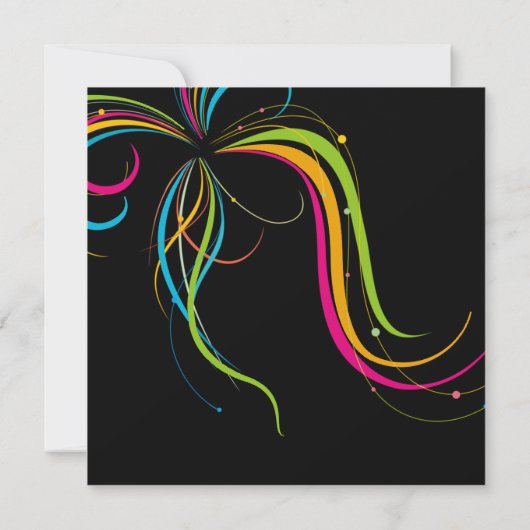 Laten we springen Partij Trampoline sprong Verjaar Bedankkaart (Achterkant)