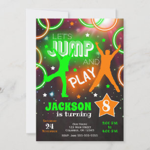 Laten we springen Stuiter Neon Trampoline Park Ver Kaart