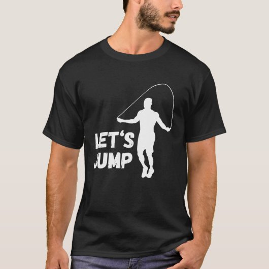 Laten we springen Training Gym Rope Jumping Cardio T-shirt (Voorkant)