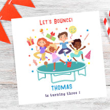 Laten we springen trampoline park kinderen verjaar