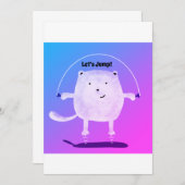 Laten we springen! Uitnodiging (Voorkant / Achterkant)