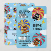 Laten we springen voor Joy Birthday Party uitnodig Kaart (Voorkant / Achterkant)