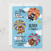 Laten we springen voor Joy Birthday Party uitnodig Kaart (Voorkant)