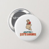 Laten we springen Zaklooprace Ronde Button 5,7 Cm (Voorkant /achterkant)