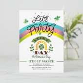 Laten we St. Patric dag uitnodiging (Staand voorkant)